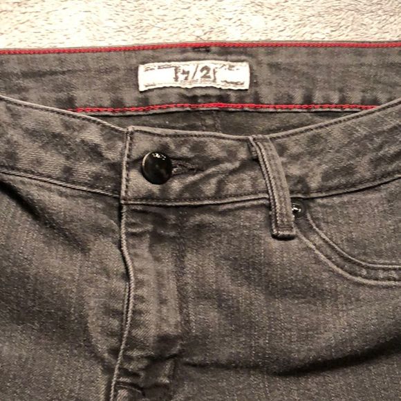 17/21 Jeans /light wash black /10/stretch/3 pockets/straight leg - Picture 1 of 12